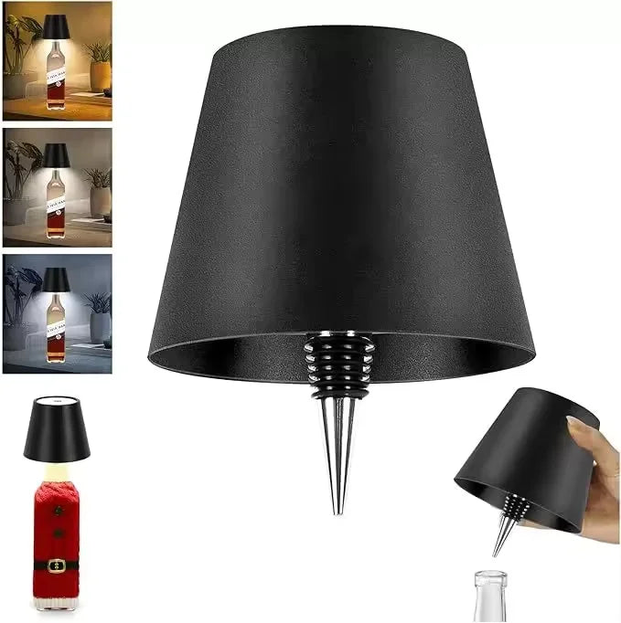 Wireless Touch Mini LED Lamp Rechargeable Dimmable Warm Light Portable Small Table Night Lamp For Bedroom Bar Cafe Hotel Decor ﻿