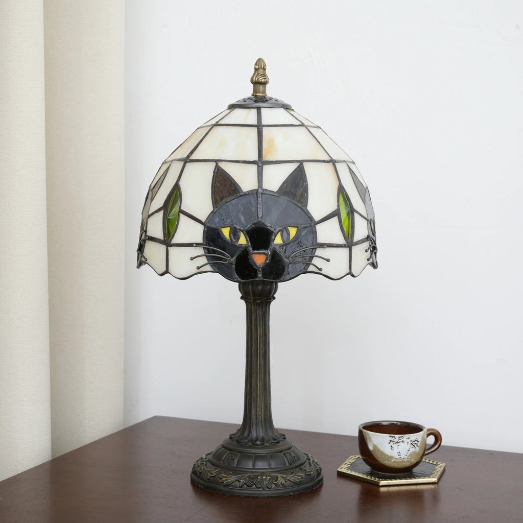Black Cat Table Lamp for Bedroom Nightstand Decor,Animal Nursery Bedside Lamp for Kid Study Room,Cute Desk Lamp for Girl Room