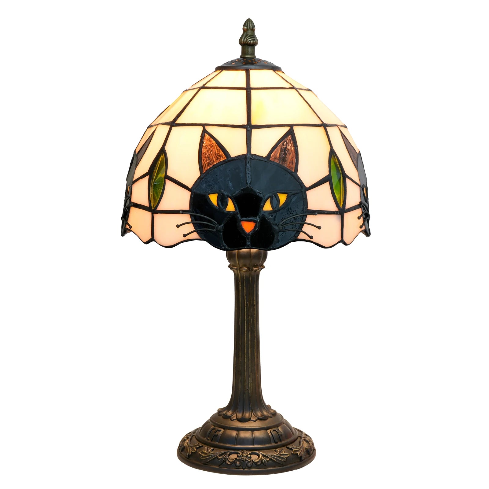 Black Cat Table Lamp for Bedroom Nightstand Decor,Animal Nursery Bedside Lamp for Kid Study Room,Cute Desk Lamp for Girl Room