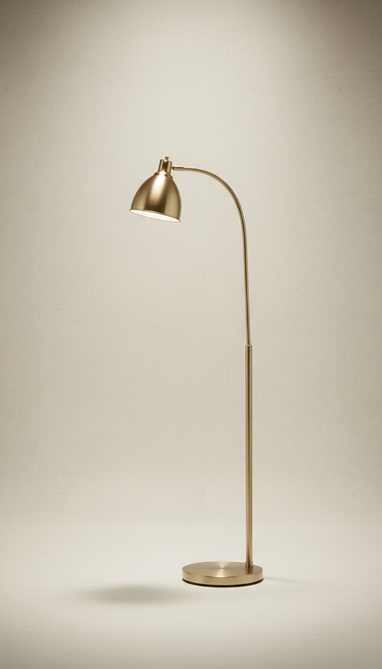 Matte Brass Floor Lamp